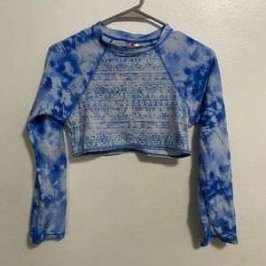 Gossip girl crop rash guard